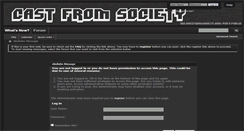 Desktop Screenshot of castfromsociety.com